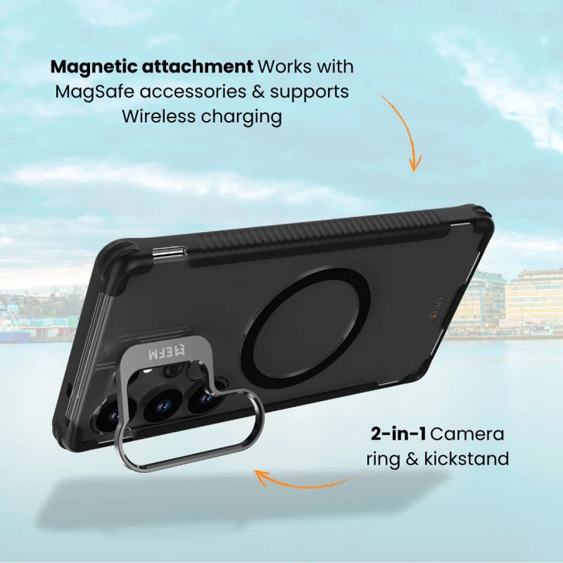 EFM Helsinki Case with D3O BIO For Samsung Galaxy S25 Ultra - Carbon