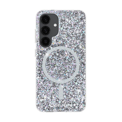 Case-Mate Twinkle Case For Samsung Galaxy S25 - Disco w/ Magnet - Silver / Clear