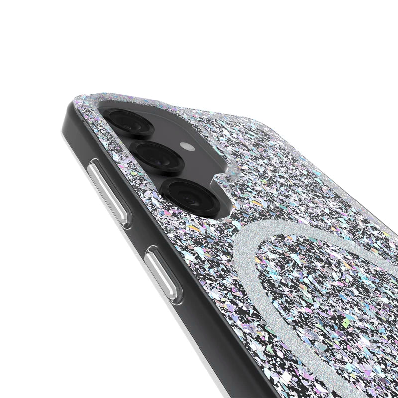 Case-Mate Twinkle Case For Samsung Galaxy S25 - Disco w/ Magnet - Silver / Clear