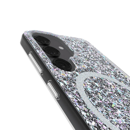 Case-Mate Twinkle Case For Samsung Galaxy S25 - Disco w/ Magnet - Silver / Clear