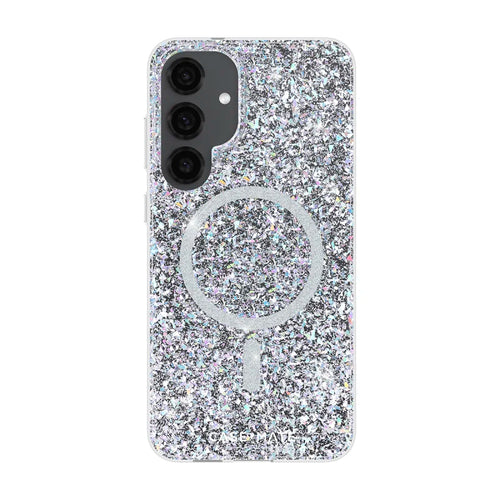 Case-Mate Twinkle Case For Samsung Galaxy S25+ - Disco w/ Magnet - Silver / Clear