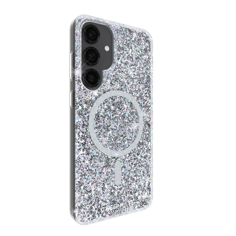 Case-Mate Twinkle Case For Samsung Galaxy S25+ - Disco w/ Magnet - Silver / Clear