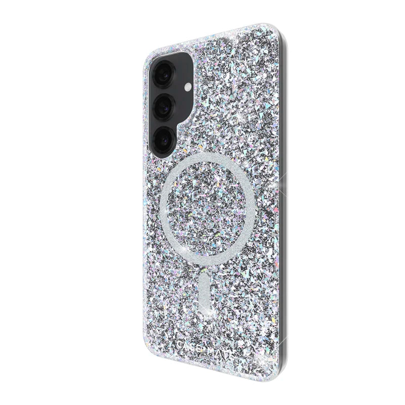 Case-Mate Twinkle Case For Samsung Galaxy S25+ - Disco w/ Magnet - Silver / Clear