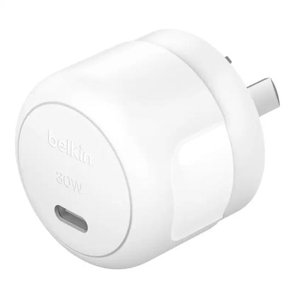 Belkin BoostCharge Compact USB-C Wall Charger 30W With USB-C to Lightning Cable