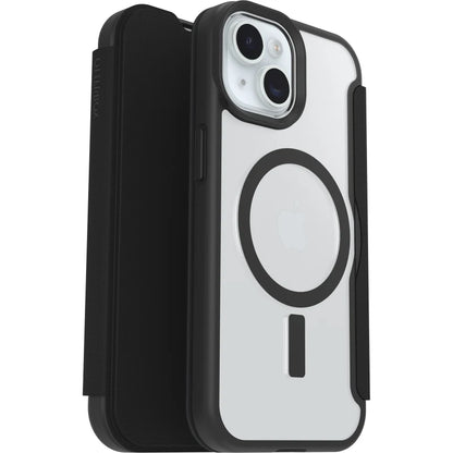 OtterBox React Folio MagSafe Case For iPhone 16e/15/14/13 - Black Crystal