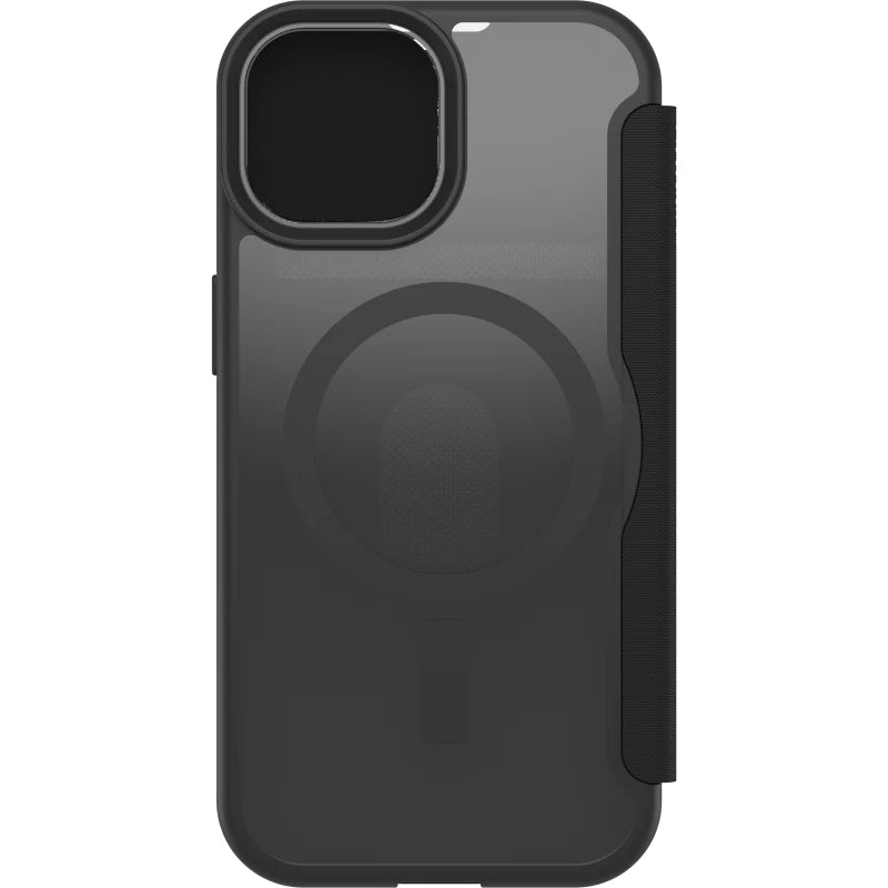 OtterBox React Folio MagSafe Case For iPhone 16e/15/14/13 - Black Crystal