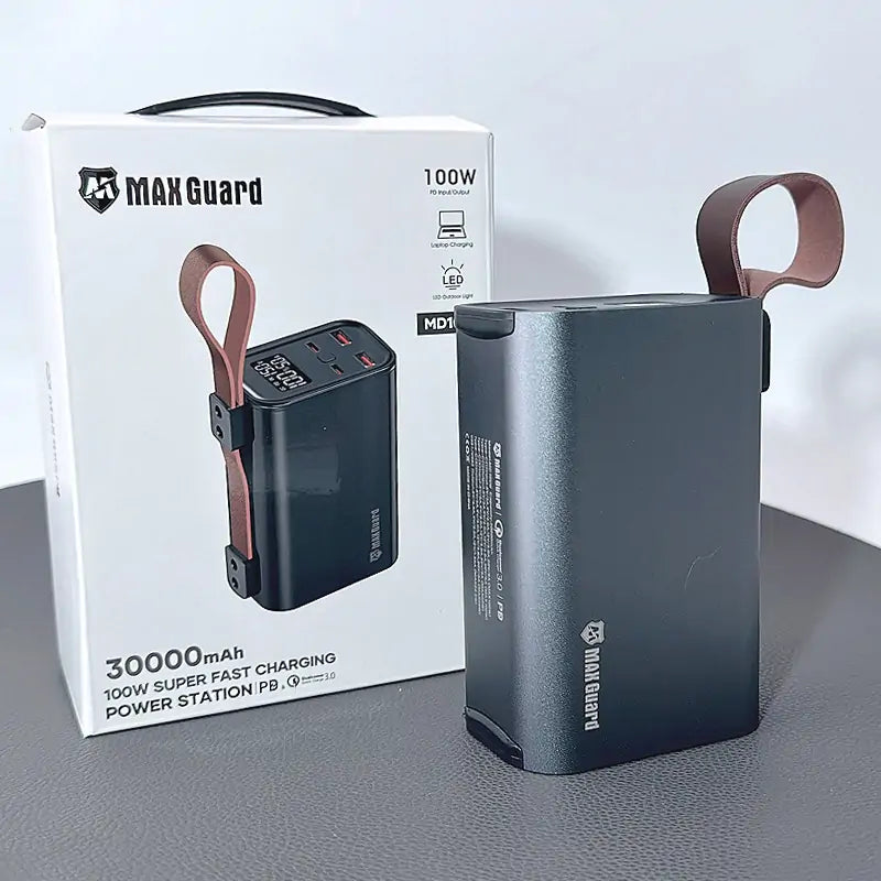 Maxguard 30000 mah PD 100W super fast charging power bank for laptop MD100W