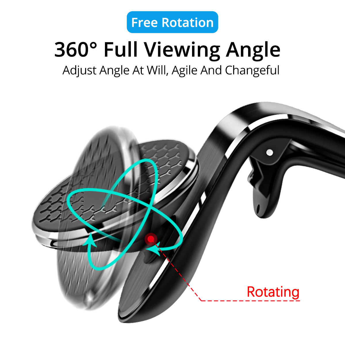 Magnetic Car Phone Holder Air Vent 360° Mount 