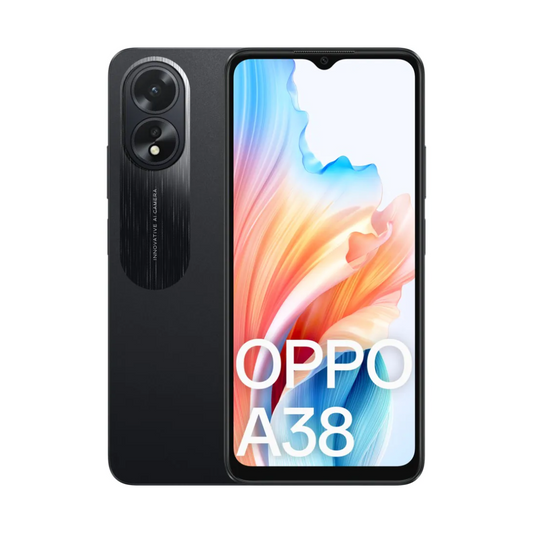 Oppo A38 4G Dual Sim 128GB 6.56″ Screen Glowing - Black