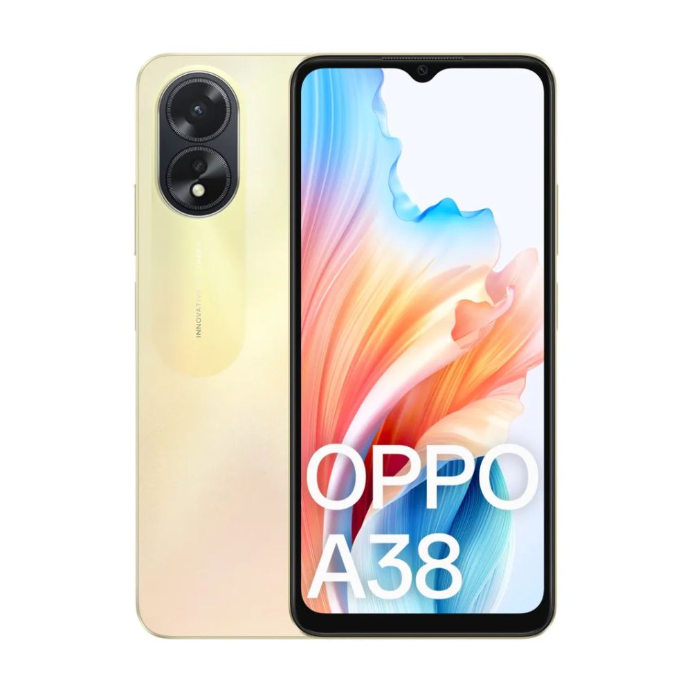 Oppo A38 4G Dual Sim 128GB 6.56″ Screen Glowing - Black