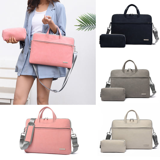 PU Leather Laptop Bag Briefcase for Women & Men