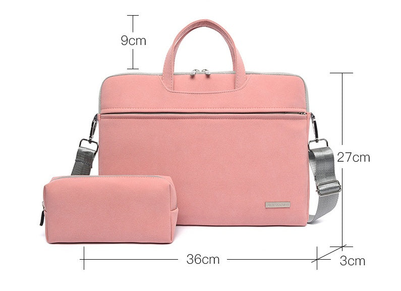 PU Leather Laptop Bag Briefcase for Women & Men