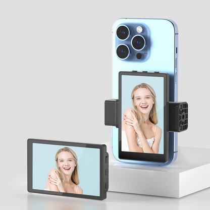 Phone Vlog Selfie Monitor Screen Clamp Mount Kit